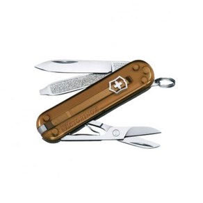 빅토리녹스 VICTORINOX 클래식 컬러스 스몰 포켓 스위스 아미 나이프 초콜렛 퍼지 0.6223.T55G 매장정품 154739, 1개