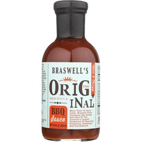 브라스웰즈 BBQ 소스, 1개, 398ml