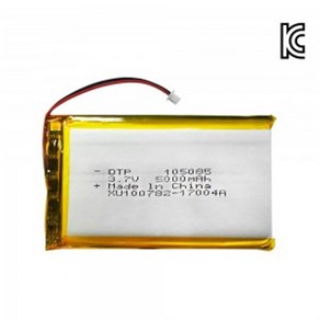 [리튬폴리머]DTP 105085 3.7V 5000mAh, 1개, 1개입