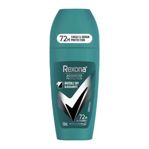 렉소나 인비져블 드라이 블랙 화이트 데오드란트 롤온 50ml Rexona Deodoant Invisible Dy, 0, 1개, 50g