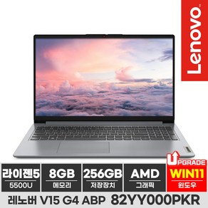 레노버 V15 G4 ABP 라이젠5, 82YY000PKR, WIN11 Home, 8GB, 256GB, Ion Gay