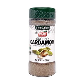 Badia Spices Oganic Gound Cadamom 2.5 Ounce 바디아 스파이스 오가닉 그라운드 카다멈 2.5온스, 70g, 1개