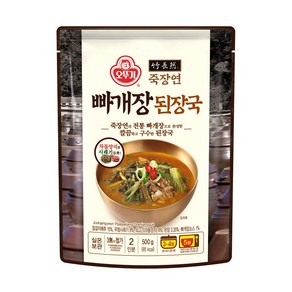 오뚜기 죽장연 빠개장 된장국, 6개, 500g