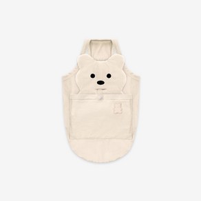 2024 퍼피갤러리 빅베어 쿨링탑 강아지 여름 옷 쿨링 티셔츠 M-5XL, 아이보리, 1개