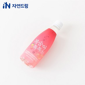 (공식) 자연드림 복숭아톡톡 350ml 유기농설탕 어린이음료 탄산, 24개