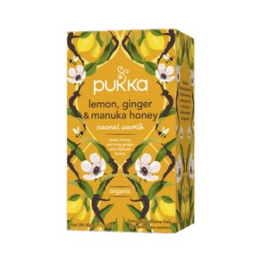 푸카 레몬 마누카허니 생강차 티백 Pukka Lemon Ginge Manuka Honey Tea, 1개, 20개입, 1g