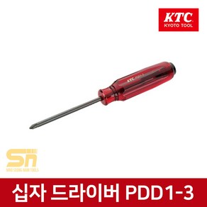 KTC 십자 드라이버 PDD1-3 타격용 다가네 자석팁 수공구 스크류 도라이버 조립 가정, 1개