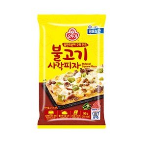 오뚜기 홈파티 불고기 사각피자 96G 분식 캠핑요리 요리레시피 자취템, 1개