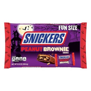 Snickes 스니커즈 할로윈 초콜릿 피넛 브라우니 259.1g 펀사이즈 Halloween Chocolate peanut Bownie, 1개