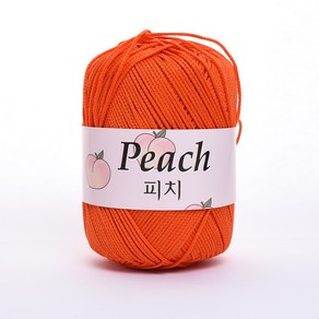 삼남뜨개실 7+1 PEACH 피치실 80g 30컬러 소품실 가방실, PEACH 80g 14 트로피컬 오렌지, 1개