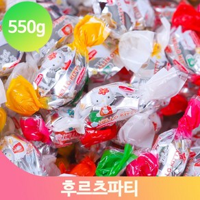 과일맛 믹스 사탕 550g 후르츠파티 유치원 어린이 식당 음식점 캔디 후식, 1개