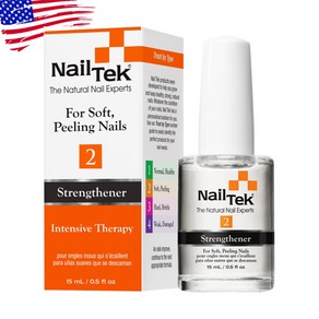 NAIL TEK STRENGHTENER 2 얇은 손톱용-네일텍 손톱강화제 네일강화제, 1개