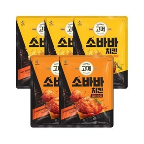 고메 소바바 치킨 소이허니 순살 375g x3개+양념 순살 375g ..., 단일