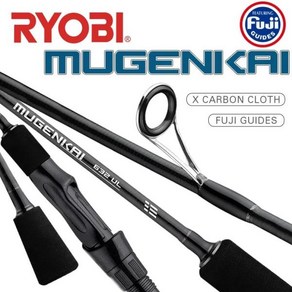 갯바위낚시대 RYOBI MUGENKAI UL 루어 로드 낚싯대 탄소 섬유 후지 가이드 0.8-5g 무게추 1.77m-2.07m 길이, 02 6.0F(1.83M)