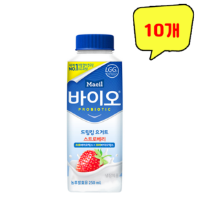 (무료배송) 매일유업 바이오 스트로베리 드링킹 250ml, 10개