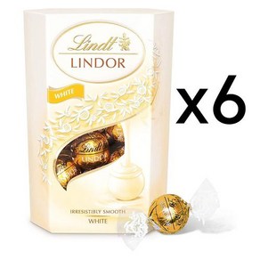 린트 린도르 화이트 초콜릿 볼 200g x 6팩 밀크 트러플 린도 Lindt Lindo White Chocolate Tuffle Conet, 6개