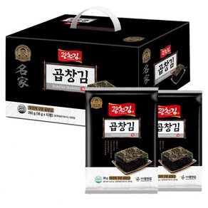 [광천김] 곱창김 무조미전장김 10봉 선물세트, 180g, 10개