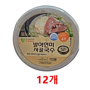 발아현미 사골 국수 개운한맛, 12개, 92g