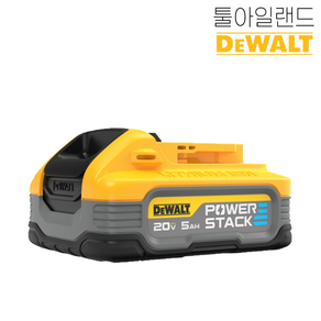 디월트 20V MAX 5.0Ah 파워스택 리튬이온 배터리 DCBP520-KR, 1개