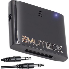 EMUTECK 30핀 블루투스 5.0 수신기 Bose SoundDock 2 및 기타 Dock 스피커용 스테레오 어댑터 3.5mm Aux 케이블 iPhone iPod Music