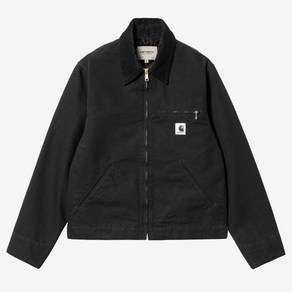 칼하트WIP W OG DETROIT JACKET BLACK/BLACK RINSED 여성 OG 디트로이트 자켓 블랙/블랙 린스드