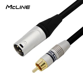 맥라인 MC-HA30 RCA 숫-XLR 캐논 숫 30Cm 스피커 앰프 변환잭 연결선 음향 오디오 케이블, 1개