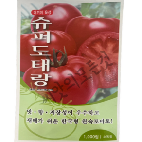 슈퍼도태랑토마토씨앗1000립 다끼이토마토종자 전문가용 최고급품질의 제품 코레곤육성, 1개