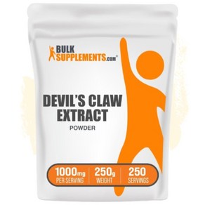 벌크서플 Devil's Claw 악마의 발톱 1000mg 데빌스 크로우 파우더 250g, 1개