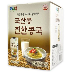 매장정품 코스트코 정식품 국산콩 진한 콩국 3800ml (950ml x 4본) 콩국물 콩국수 49576