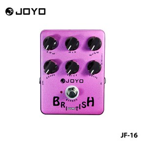 JOYO JF-16 Bitish Sound 기타 이펙트 페달 앰프 시뮬레이터 JF 16, 보라, 1개