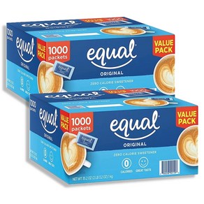 equal Equal 이퀄 제로 칼로리 스위트너 1000개입 2팩, 1kg