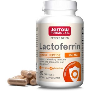 자로우포뮬러스 Jaow Fomulas Lactofein 250 mg - -Suppoting Glycopotein - Fo Healthy System Suppot &, Unflavoed, 30 Count (Pack of 1), 1개, 30정