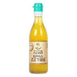 장수텃밭 덜볶은참기름 세트, 1개, 350ml