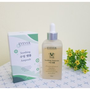 [이브에버] 수딩 앰플 100ml 피부진정 예민피부 피부결정리 수분영양공급 피부관리실전용 홈케어 사은품 시트팩6종 + 샘플6종 무료증정, 1개