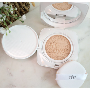 [BEST] 티핏 TFIT 레이어링 핏 커버 쿠션 이엑스 12G SPF50+PA++++ 지성쿠션 롱래스팅 커버력좋은쿠션, 레이어링 핏 커버 쿠션 EX 12g, W02 아몬드 버터, 1개, W02 아몬드버터