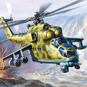 아카데미과학 1/72 러시아공군 Mi-24V/VP 하인드E 12523