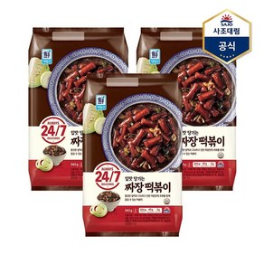 사조대림 짜장떡볶이343g X 3개, 343g