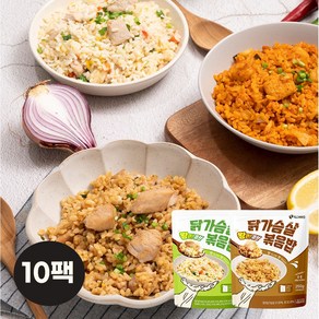 득근파티 닭가슴살 볶음밥 혼합 (야채 숯불데리야끼), 250g, 10개