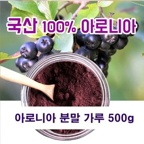 국내산 100% 아로니아 분말 가루 블랙초코베리 아로니아가루 500g