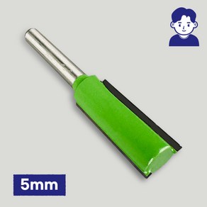 트리머 비트 날 목공 직선 가공 평비트 5mm, 1개, 1개입