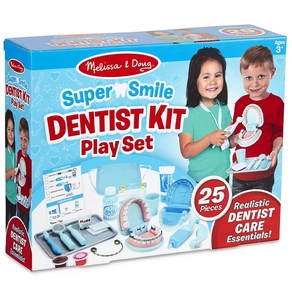 [당일출고] 미국 멜리사앤더그 스마일 치과놀이 장난감 병원 놀이 의사 세트 역할놀이 / Dentist Play Set, 1개