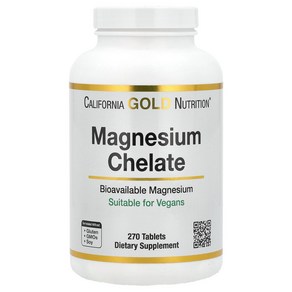 캘리포니아골드뉴트리션 킬레이트 마그네슘 270정 구연산 Magnesium, 1개