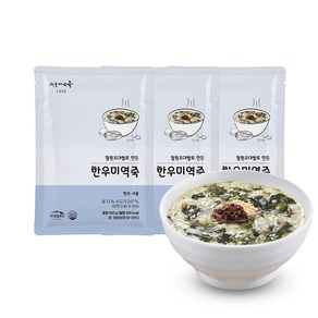 [TG009] 로뎀푸드 서울마님죽 한우미역죽 500g 3팩 SET