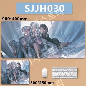 PJSK 프로젝트세카이 맞춤 마우스패드 키보드 장패드 3mm 두께, 300x250mm, 1개