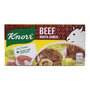 크노르 비프 스톡 소고기 큐브형 육수 국물 베이스 조미료 / Kno Beef Both Cubes 유니레버 필리핀, 1개, 60g