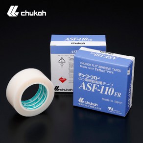 쥬코 CHUKOH TAPE 테프론테이프 실리콘테이프 내열테이프 ASF110 두께 0.08 10mm 13mm 19mm 25mm 30mm 50mm 100mm, 폭 19mm, 1개