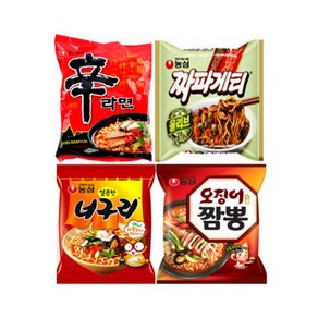 (올따옴)농심 신라면+오짬+너구리+짜파게티 각5입씩, 20개