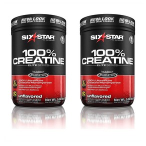 Six Sta 100% 크레아틴 400g 2팩 Six Sta Elite Seies 100% Miconized Ceatine Monohydate Powde, 1개