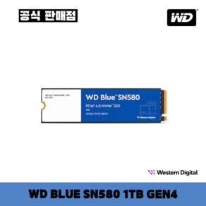 [정품] Westen Digital WD Blue SN580 M.2 NVMe (1TB)