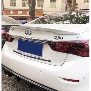 ABS 소재 자동차 리어윙 프라이머 컬러 리어 스포일러 인피니티 Q50 Q50S 2013 2017